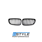 BMW F22 Gloss Black M-Color Single Slat Front Grilles
