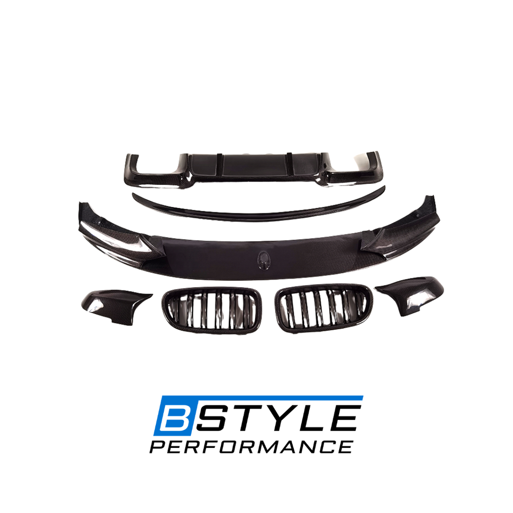 5 Series F10 Carbon Fiber Rear Diffuser Grille Front Lip Splitter Spoiler Oppotional Auto Body Kit for BMW 5 Series F10