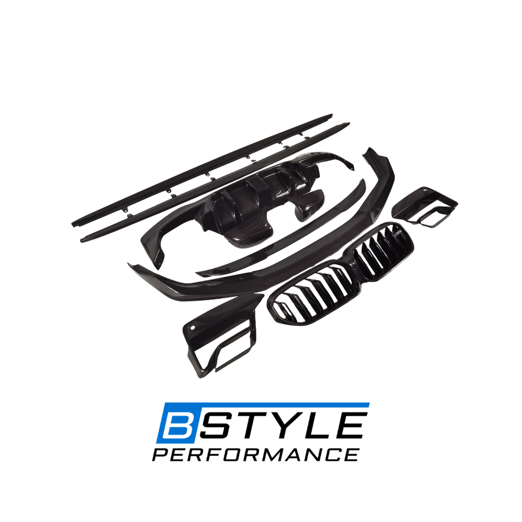 F90 LCI Dry/Wet Carbon Rear Diffuser Front Lip Splitter Side Skirt Grille Mirror Covers Oppotional Auto Body Kit for BMW M5