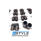 BMW 3 Series G20 G28 Gloss Black Quad (Four-Outlet) Exhaust Tips