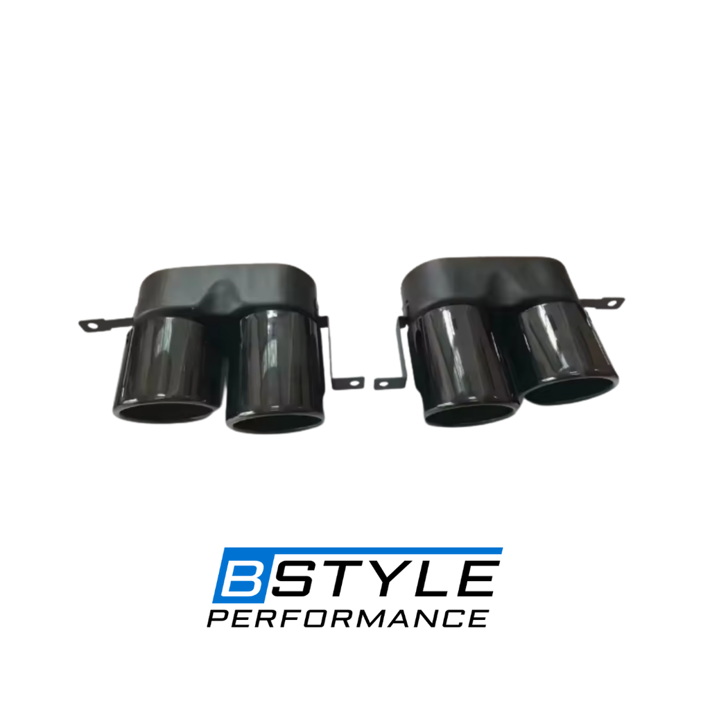 BMW 3 Series G20 G28 Gloss Black Quad (Four-Outlet) Exhaust Tips
