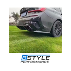 BMW 3 Series G20 G28 Gloss Black Quad (Four-Outlet) Exhaust Tips