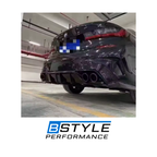BMW 3 Series G20 G28 Gloss Black Quad (Four-Outlet) Exhaust Tips