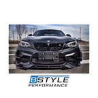 BMW F87 M2 V Style Carbon Fiber Front Bumper Lip