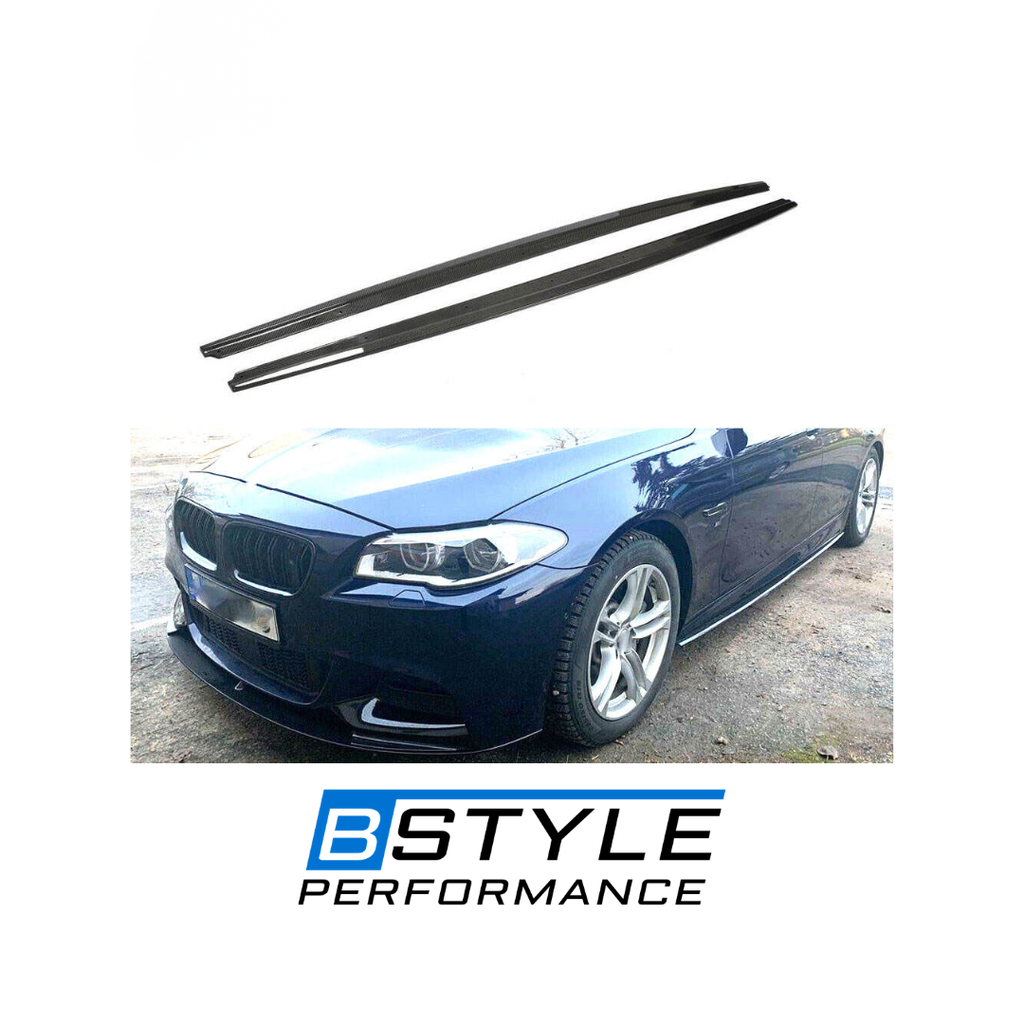 BMW 5 Series F10 M-Sport & M5 Real Carbon Fiber Side Skirt Extension Kit