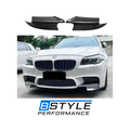 BMW M5 F10 MP Style Real Carbon Fiber Front Bumper Lip Splitter & Flaps Kit