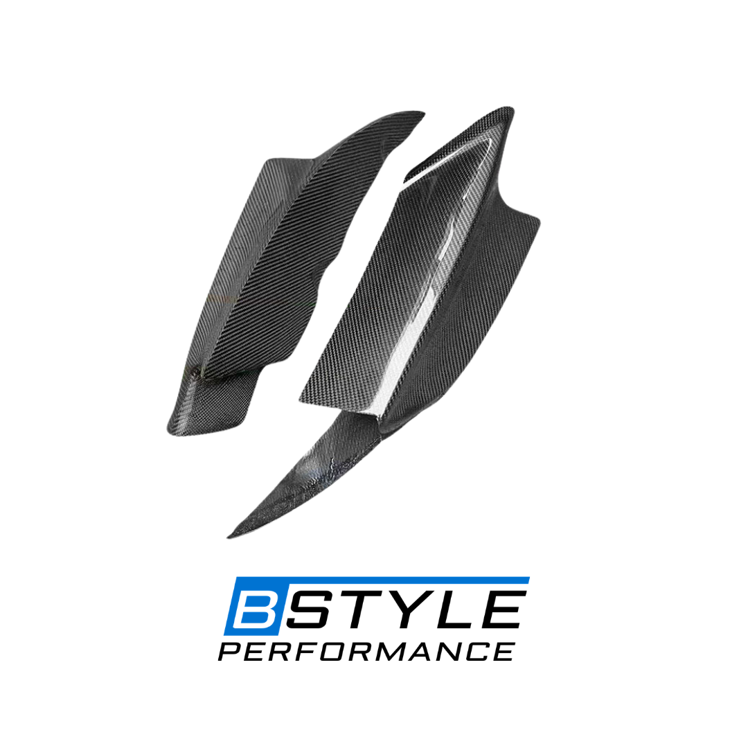 BMW M5 F10 MP Style Real Carbon Fiber Front Bumper Lip Splitter & Flaps Kit