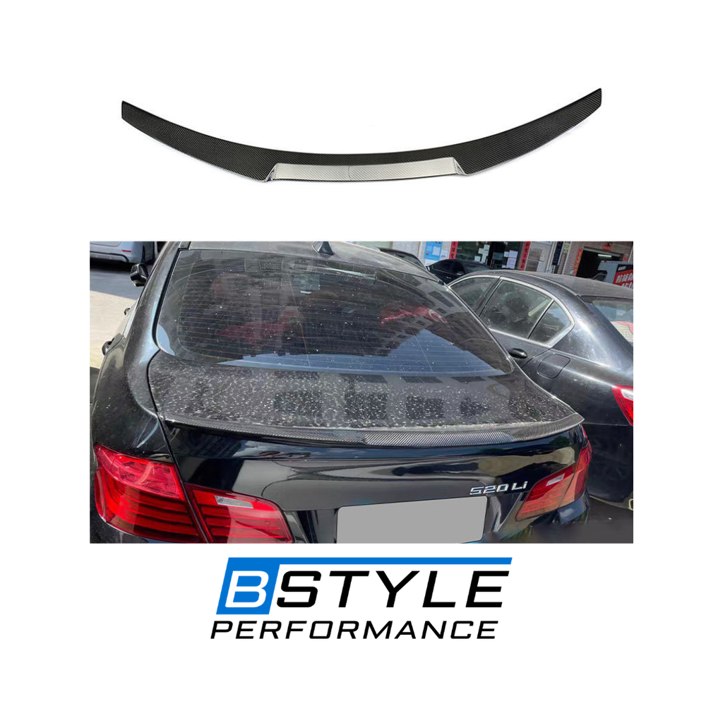 BMW 5 Series F10 & F18 M4 Style Real Carbon Fiber Rear Trunk Spoiler Wing