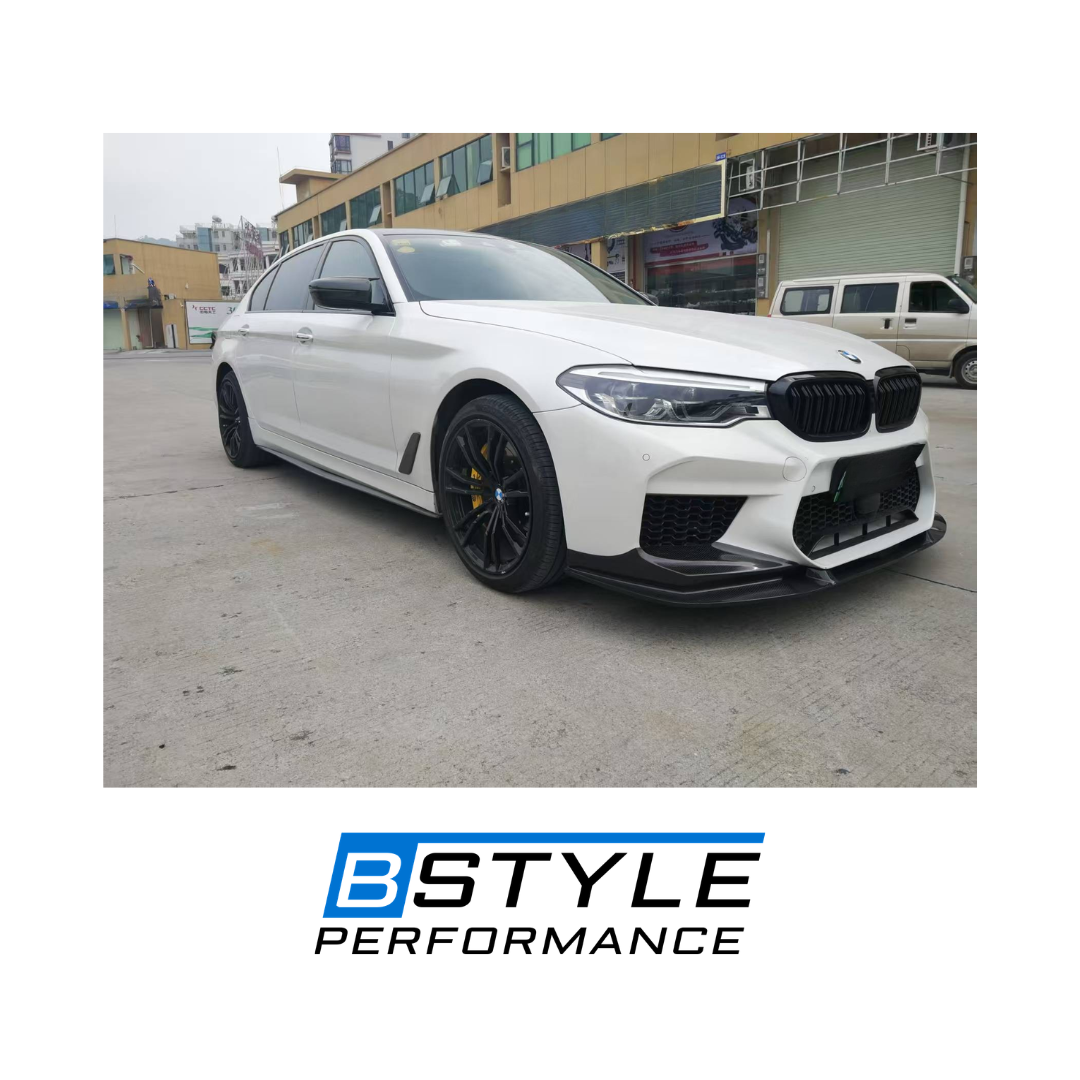 BMW G30 Pre-LCI GG M5 Style Carbon Fiber Front Bumper Lip Splitter