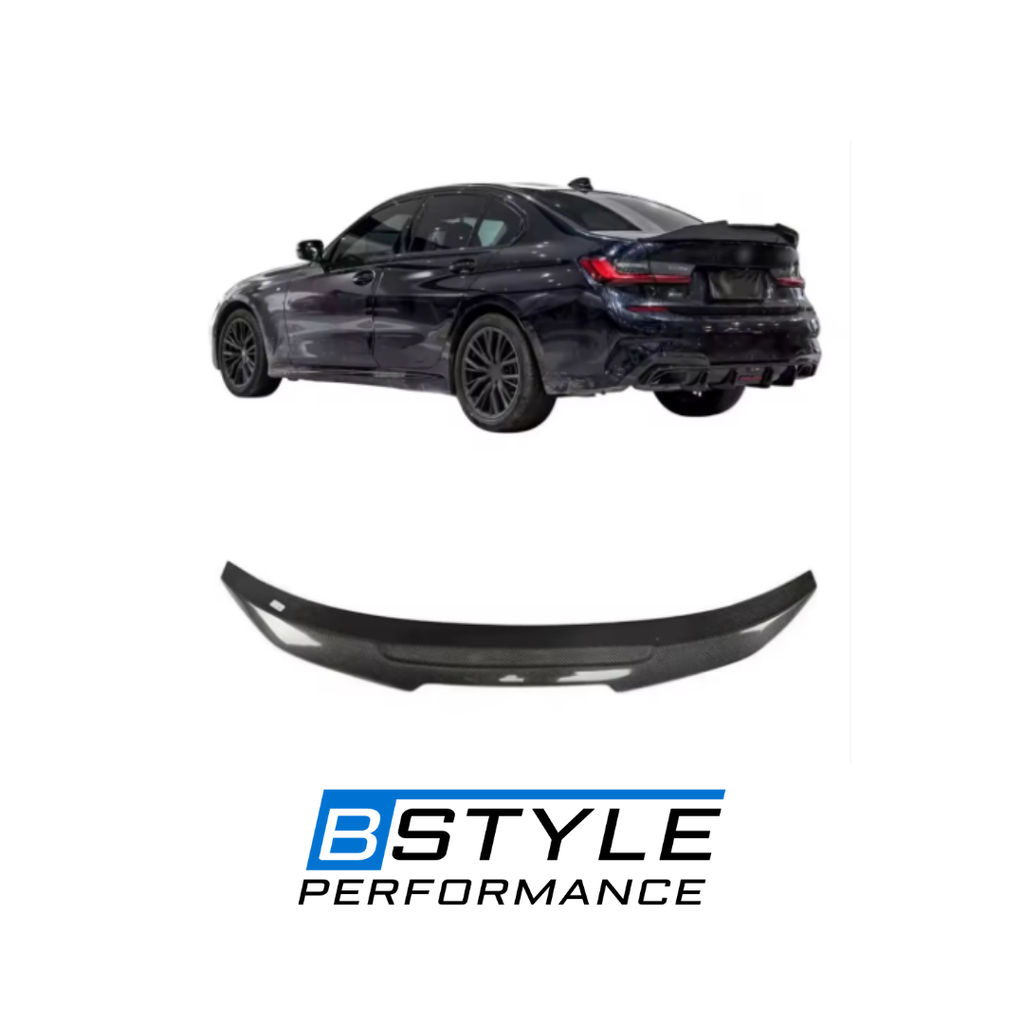 BMW 3 Series G20 330i M340i PSM-Style Real Carbon Fiber Rear Ducktail Spoiler