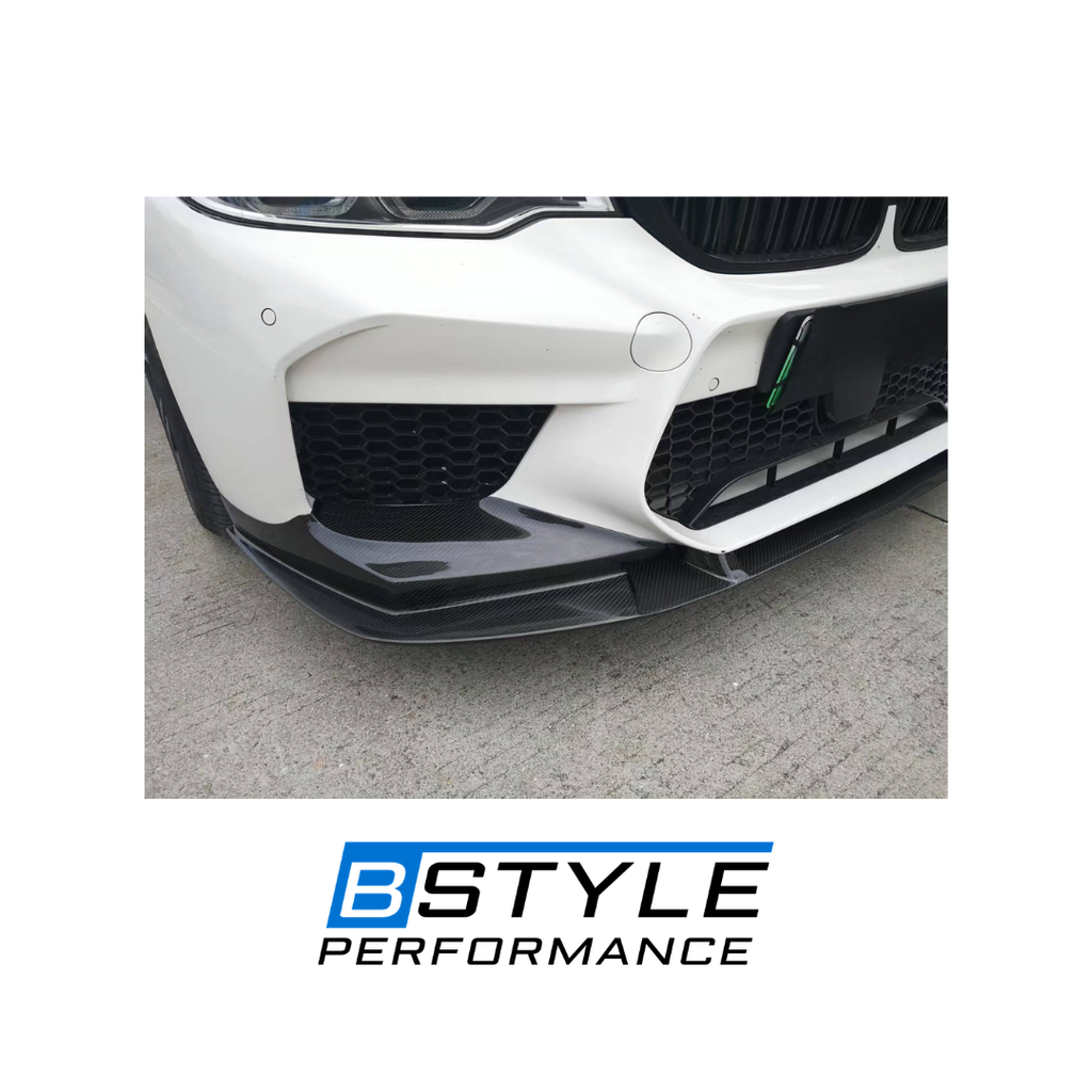 BMW G30 Pre-LCI GG M5 Style Carbon Fiber Front Bumper Lip Splitter