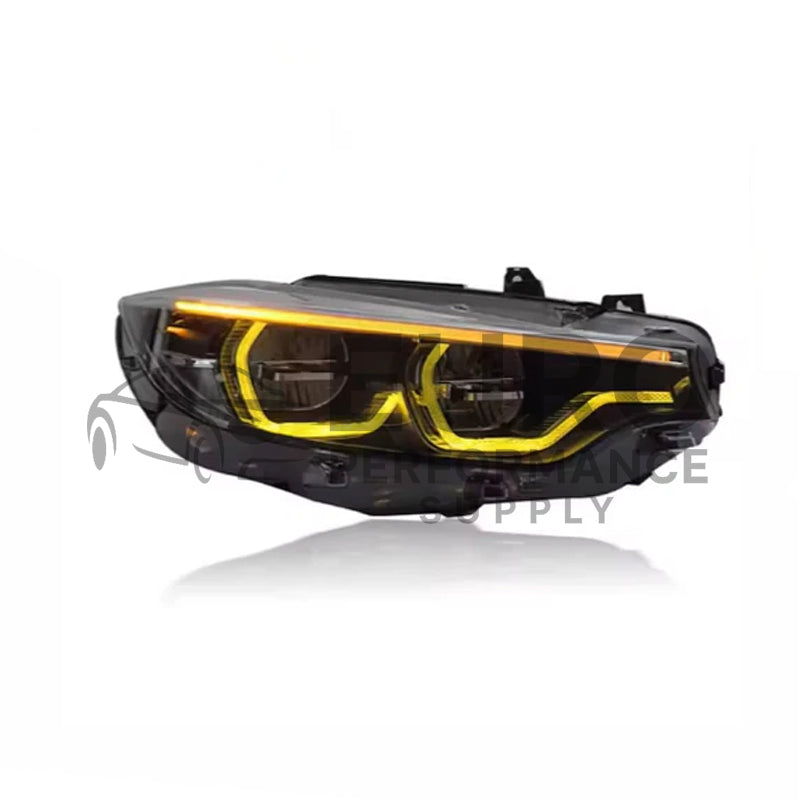 Ikon II Style Bmw 4 Series F32 F33 F82 Dual-Color Headlights Yellow-White DRL