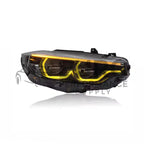 Ikon II Style Bmw 4 Series F32 F33 F82 Dual-Color Headlights Yellow-White DRL