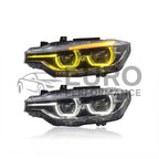BMW Series 3 F30 F31 F80 2012-2018 LED Xenon Dual Color ( Yellow & White)