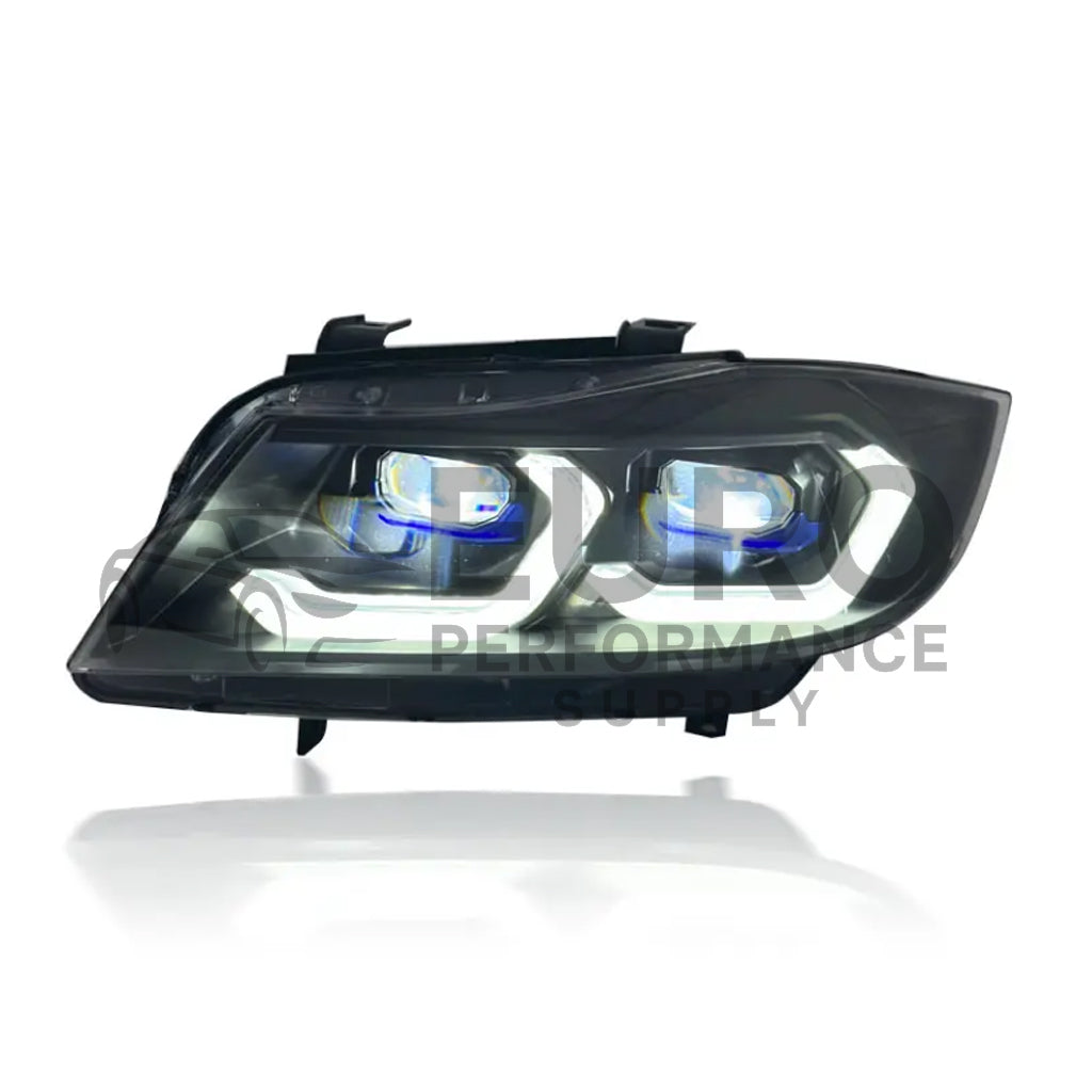 BMW 3 Series E90 E91 Dual-Color Front Laser Headlights (2005-2012) | White & Yellow DRL