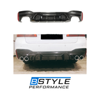 BMW 5 Series G30 & G38 Competition Style Dry Carbon Fiber Rear Bumper Diffuser