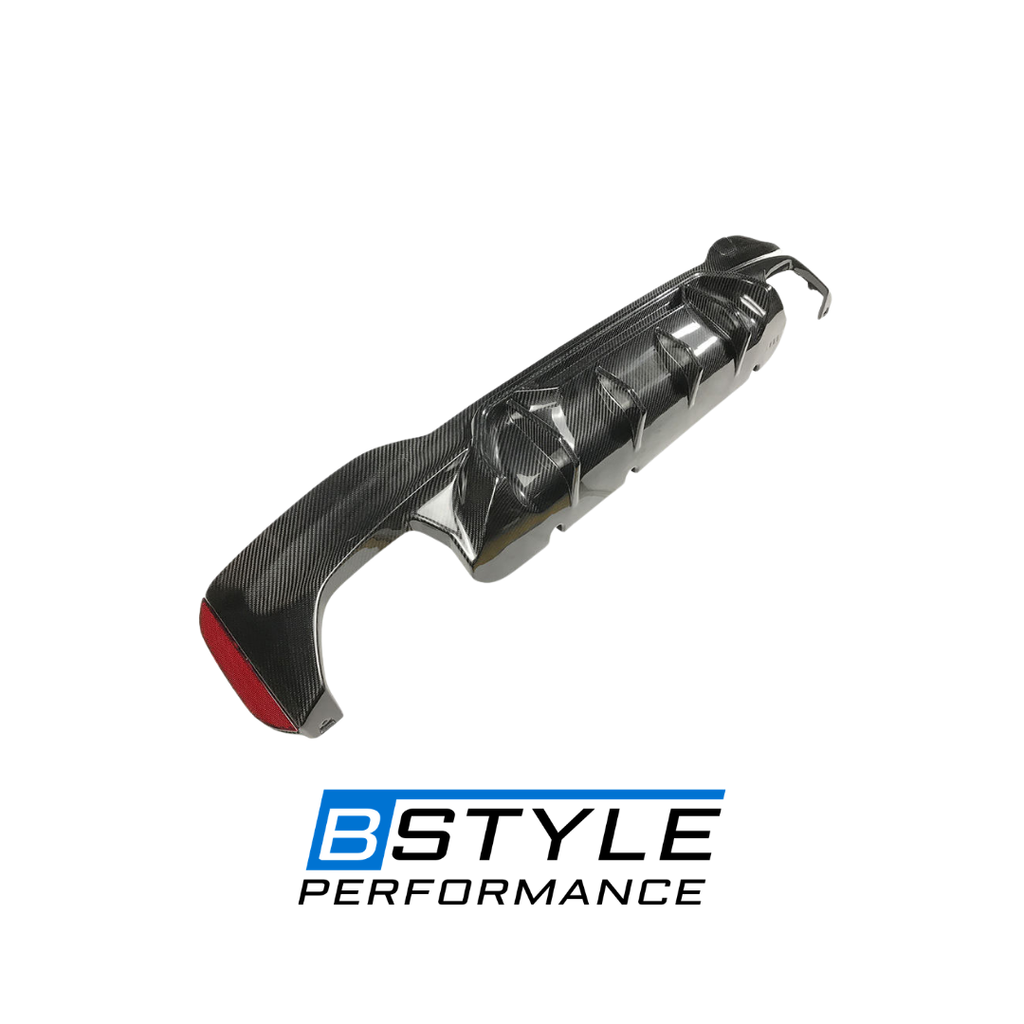 BMW 5 Series G30 & G38 Competition Style Dry Carbon Fiber Rear Bumper Diffuser
