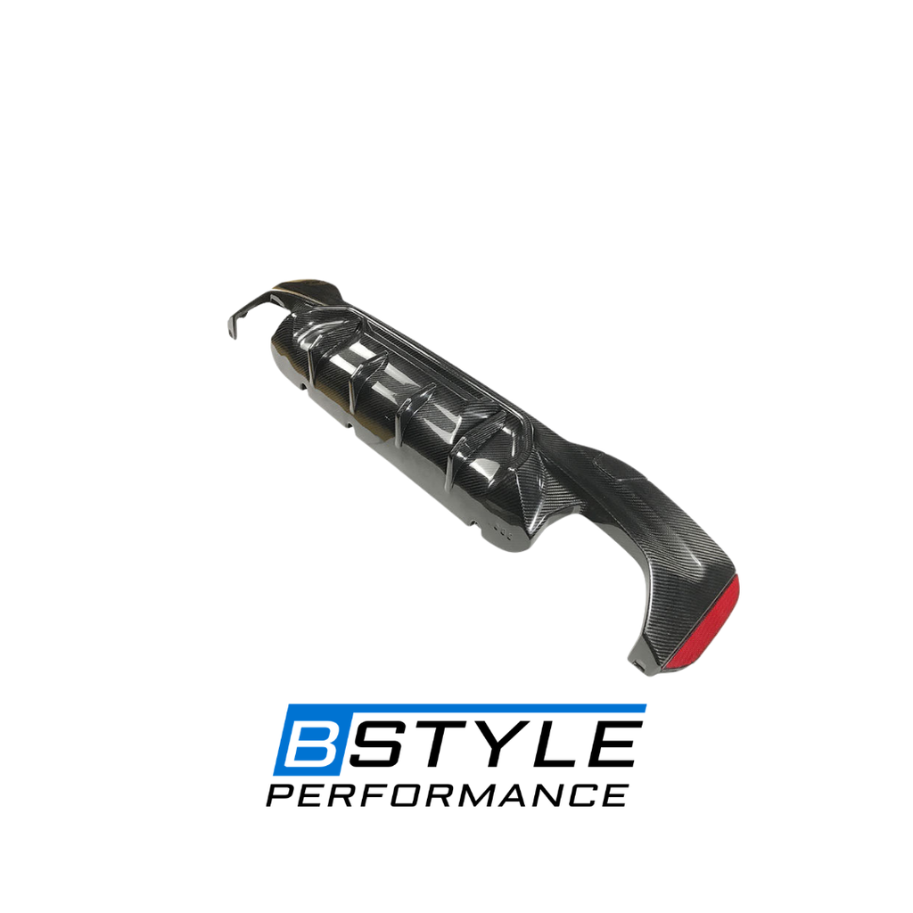 BMW 5 Series G30 & G38 Competition Style Dry Carbon Fiber Rear Bumper Diffuser