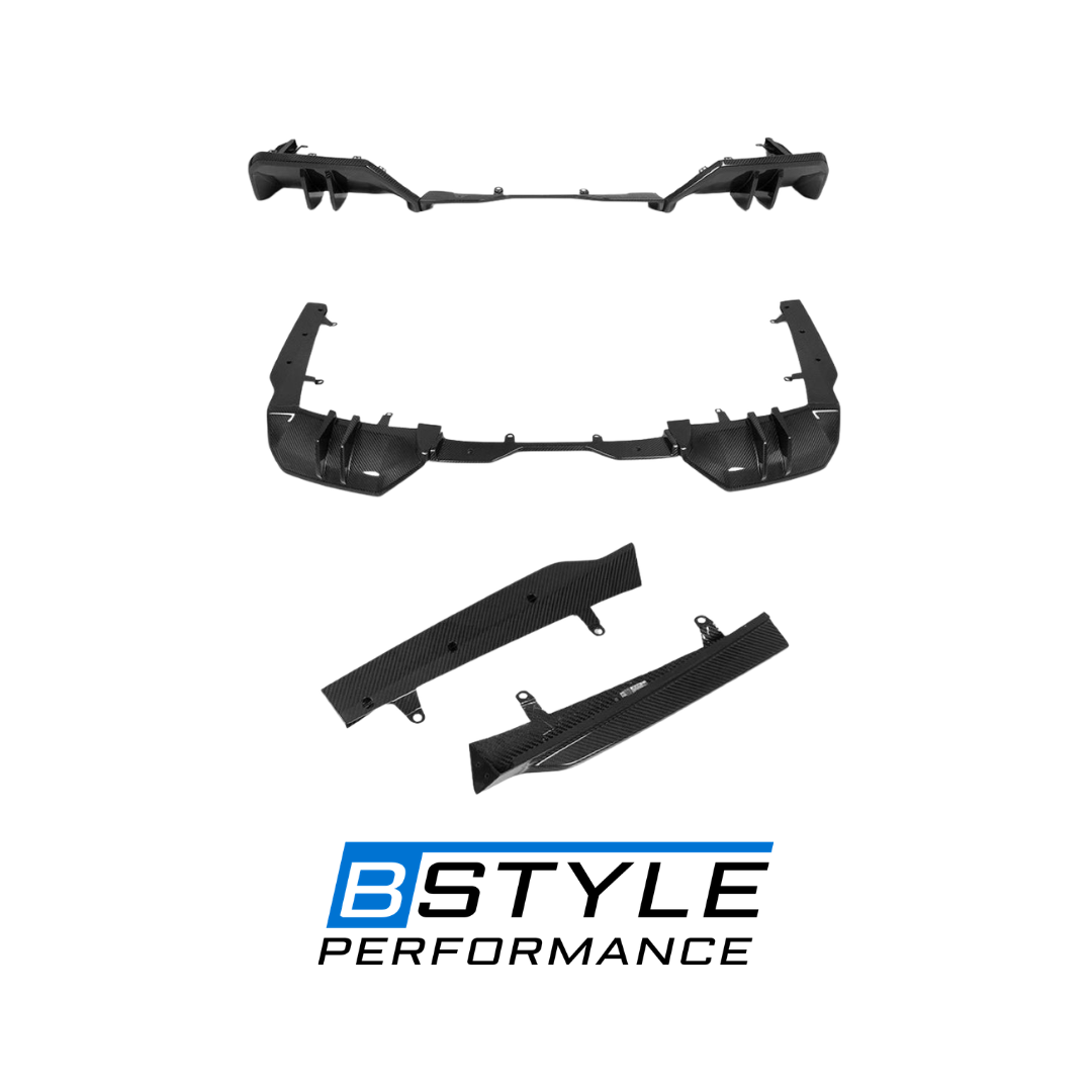 BMW 5 Series G60 MP Style Real Carbon Fiber Front Bumper Lip Splitter