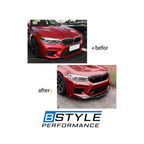 BMW M5 F90 Gloss Black Front Bumper Lip Splitter Upgrade