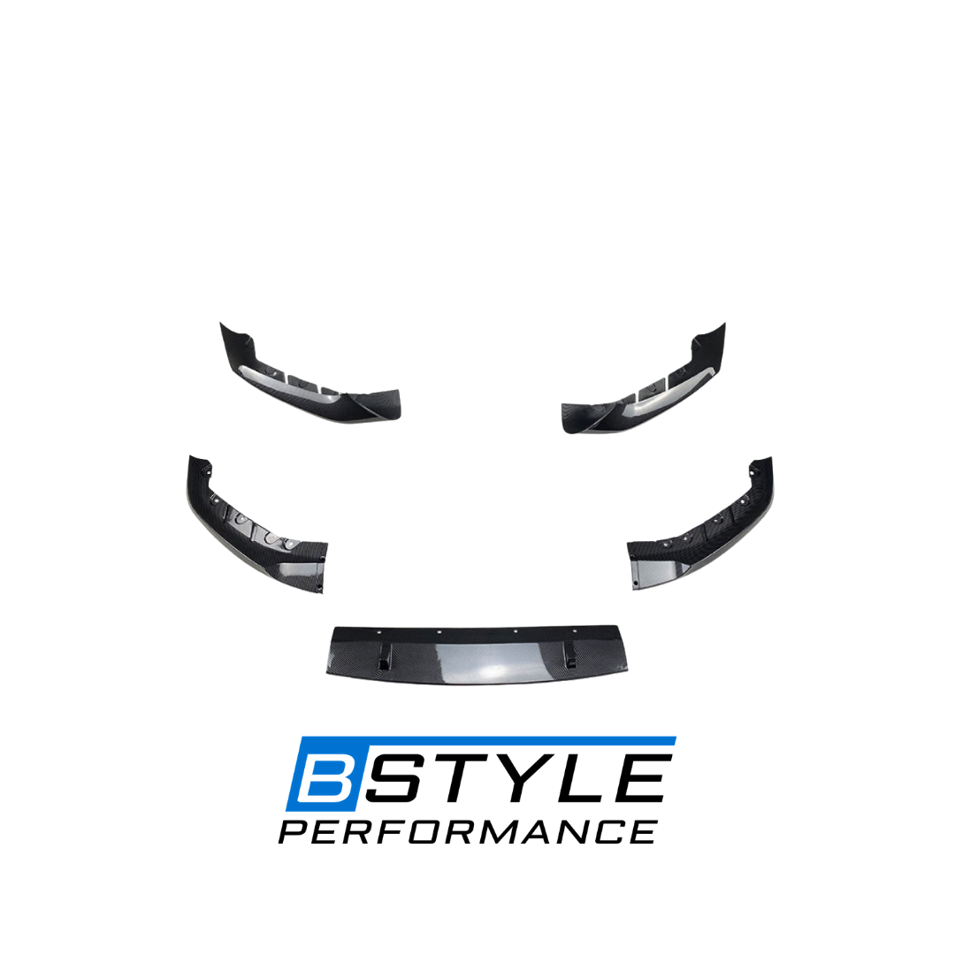 BMW 5 Series G30 G31 G38 M-Sport Carbon Fiber Look Front Bumper Lip Splitter