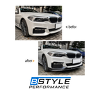 BMW 5 Series G30 G31 G38 M-Sport Carbon Fiber Look Front Bumper Lip Splitter