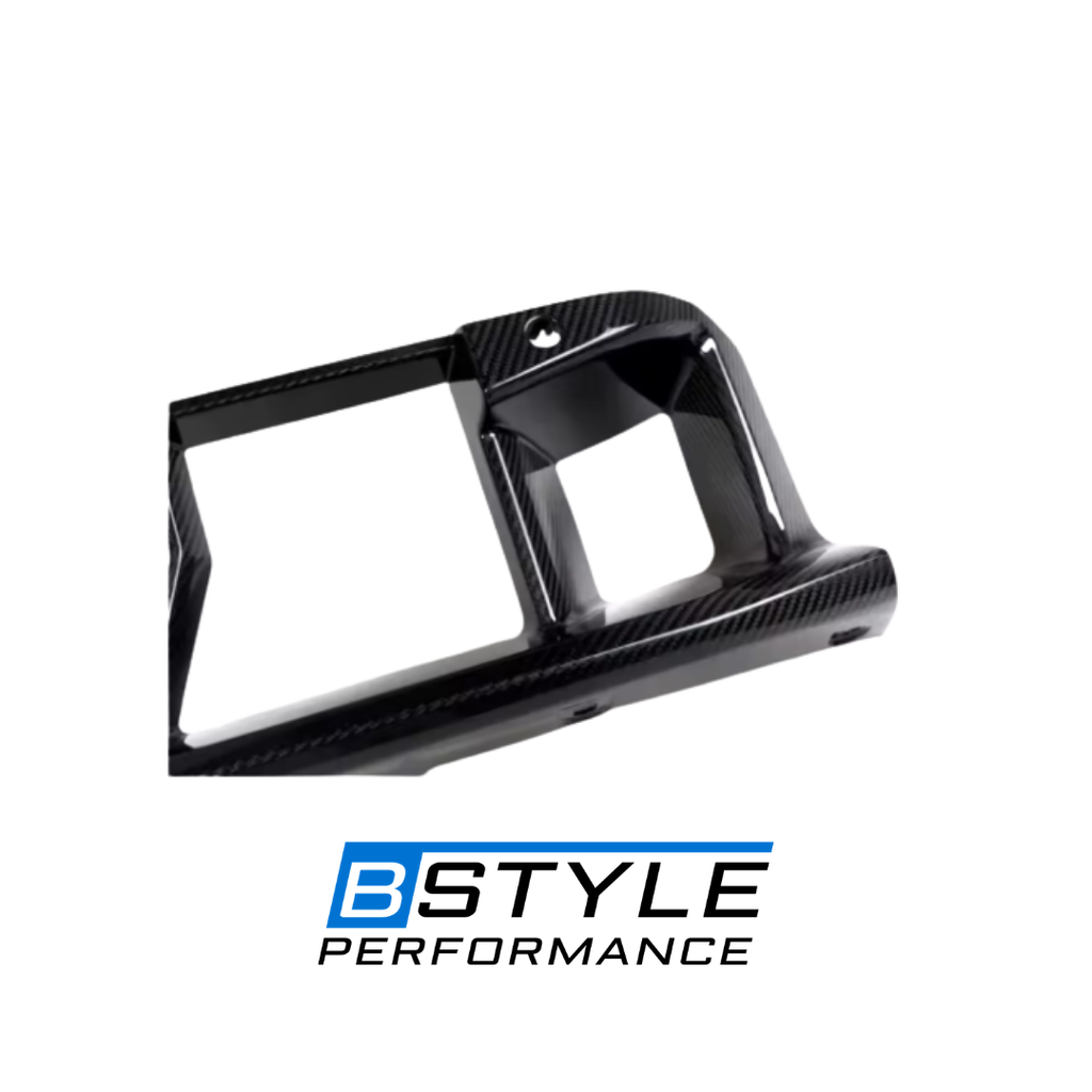 BMW G87 M2 Dry Carbon Fiber Front Bumper Lower Air Vents - Pre-preg Carbon