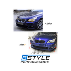 BMW 5 Series E60 & E61 Glossy Black Front Bumper Splitter Conversion Kit
