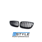 BMW 3 Series E92 E93 Real Carbon Fiber Front Bumper Kidney Grille Set