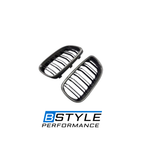 BMW 3 Series E92 E93 Real Carbon Fiber Front Bumper Kidney Grille Set