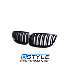 BMW 3 Series E92 E93 Front Bumper Kidney Grille - Gloss Black ABS