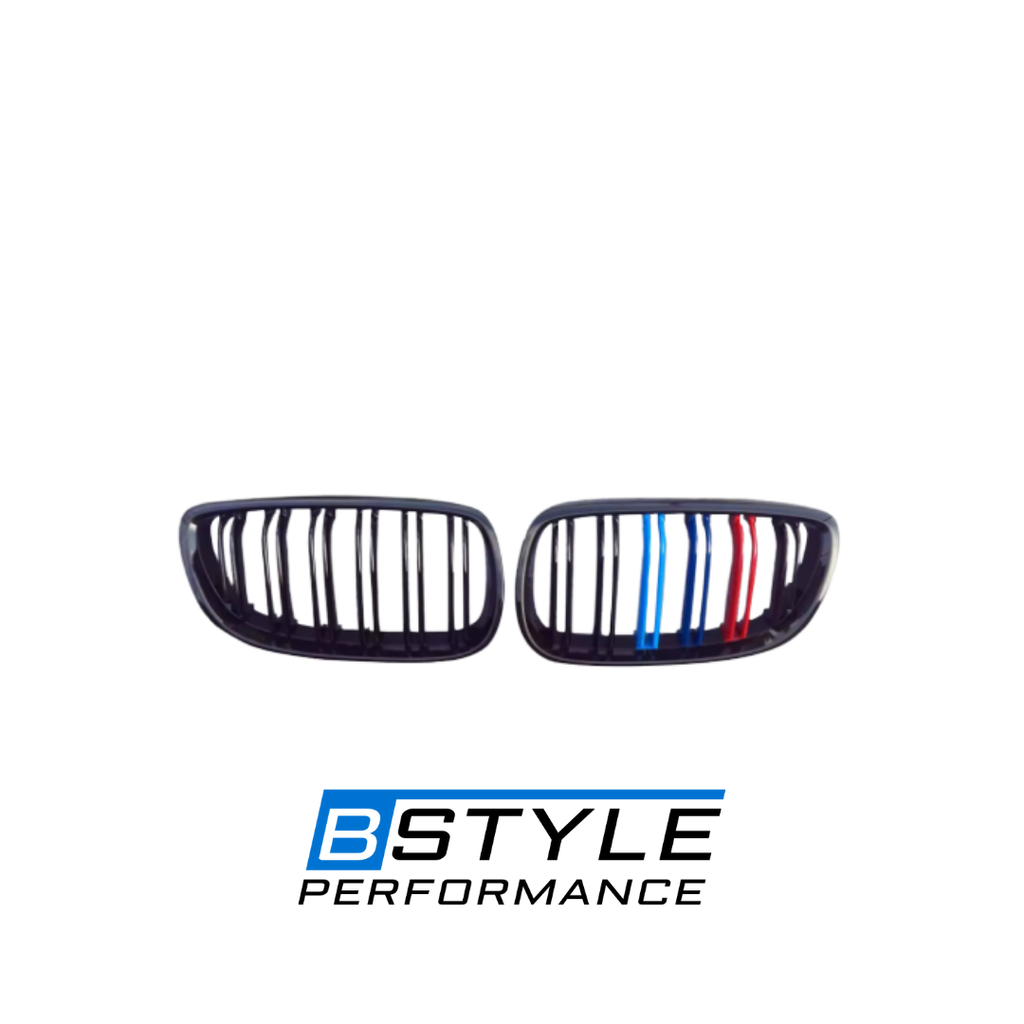 BMW 3 Series E92 E93 Front Bumper Kidney Grille - Gloss Black ABS
