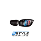 BMW 3 Series E92 E93 Front Bumper Kidney Grille - Gloss Black ABS