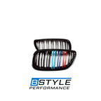 BMW 3 Series E92 E93 Front Bumper Kidney Grille - Gloss Black ABS