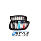 BMW 3 Series E92 E93 Front Bumper Kidney Grille - Gloss Black ABS