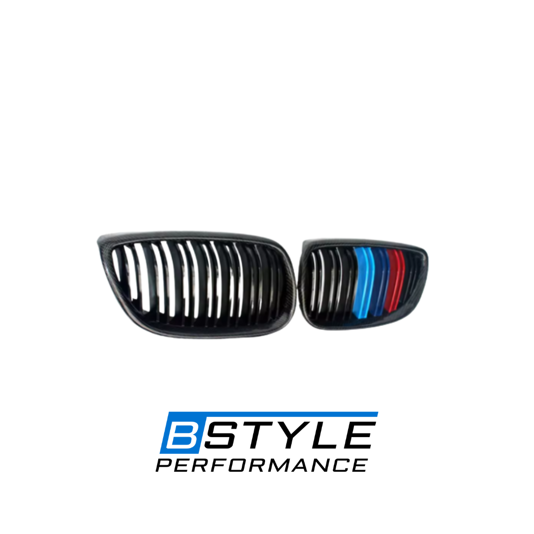 BMW 3 Series E92 E93 Carbon Fiber Front Grille with M-Color Slats