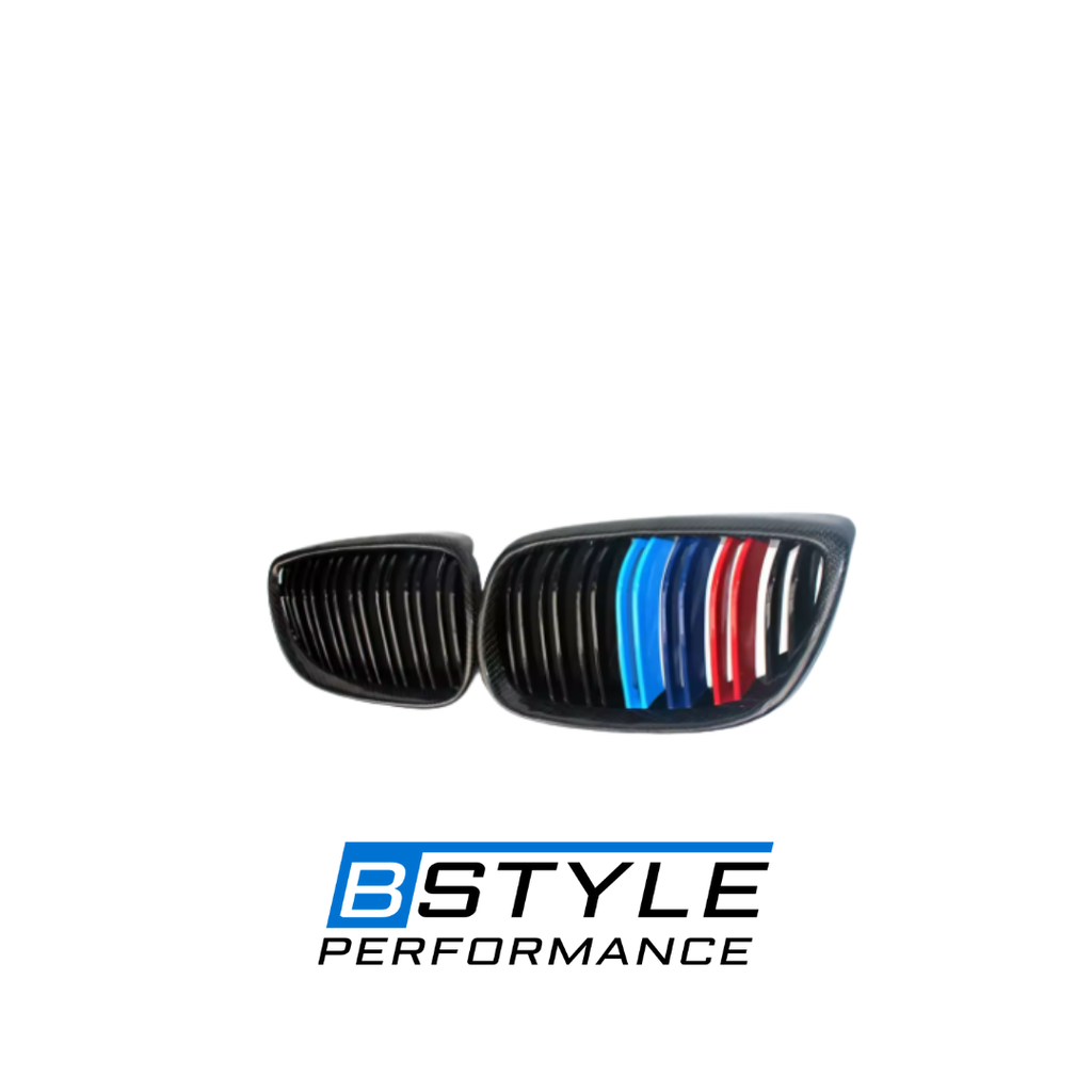BMW 3 Series E92 E93 Carbon Fiber Front Grille with M-Color Slats