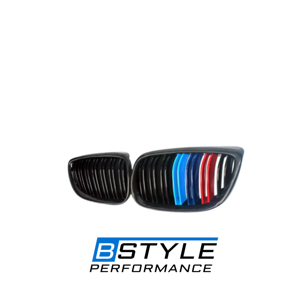 BMW 3 Series E92 E93 Carbon Fiber Front Grille with M-Color Slats