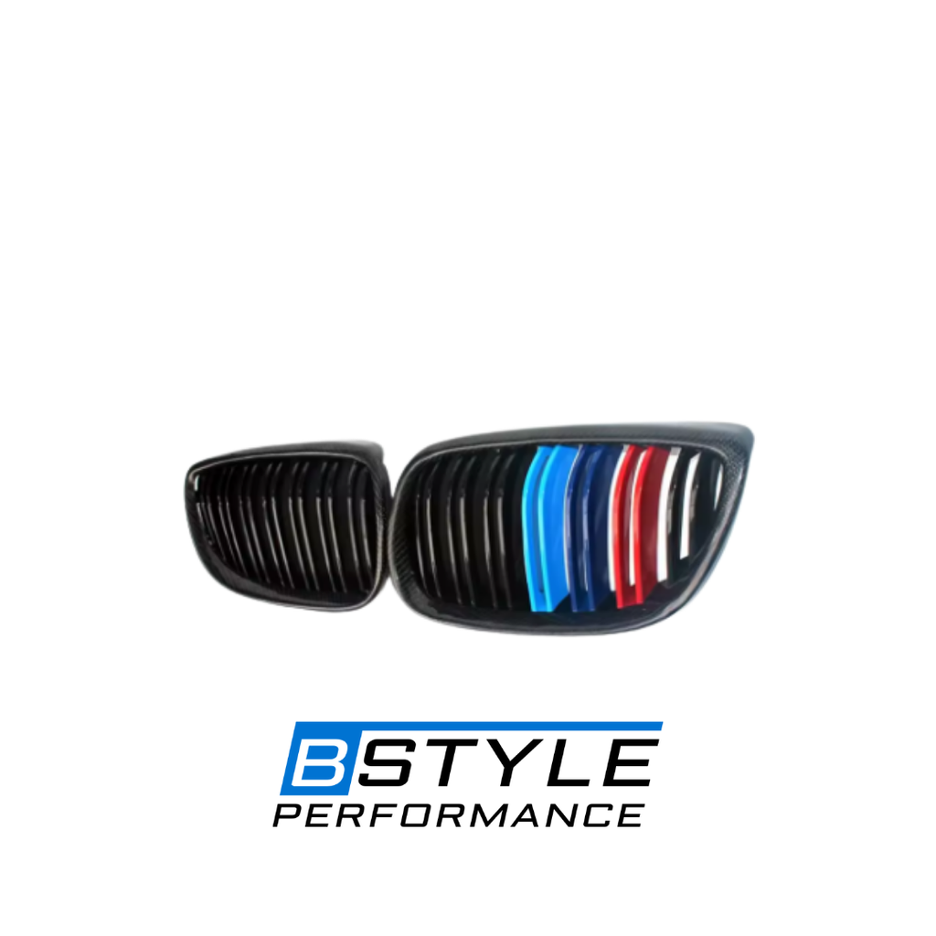 BMW 3 Series E92 E93 Carbon Fiber Front Grille with M-Color Slats
