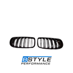 BMW 3 Series E90 Gloss Black Double Slat Front Bumper Kidney Grille
