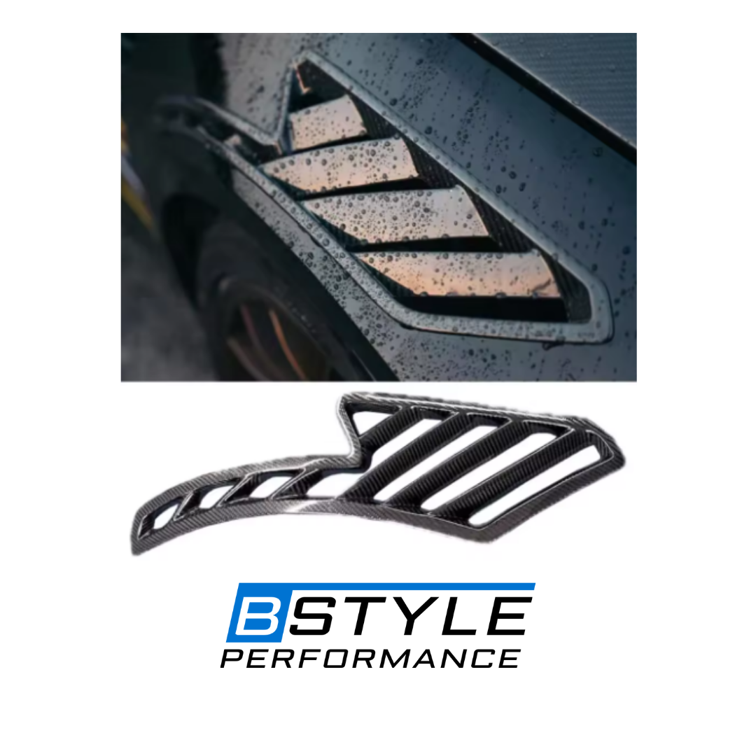 BMW M3 E90 E92 E93 GT4 RS Style Real Carbon Fiber Air Intake & Outlet Trim (Needs to be cut)