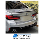 BMW 5 Series G30 F90 MP Style Gloss Black Rear Bumper Spoiler
