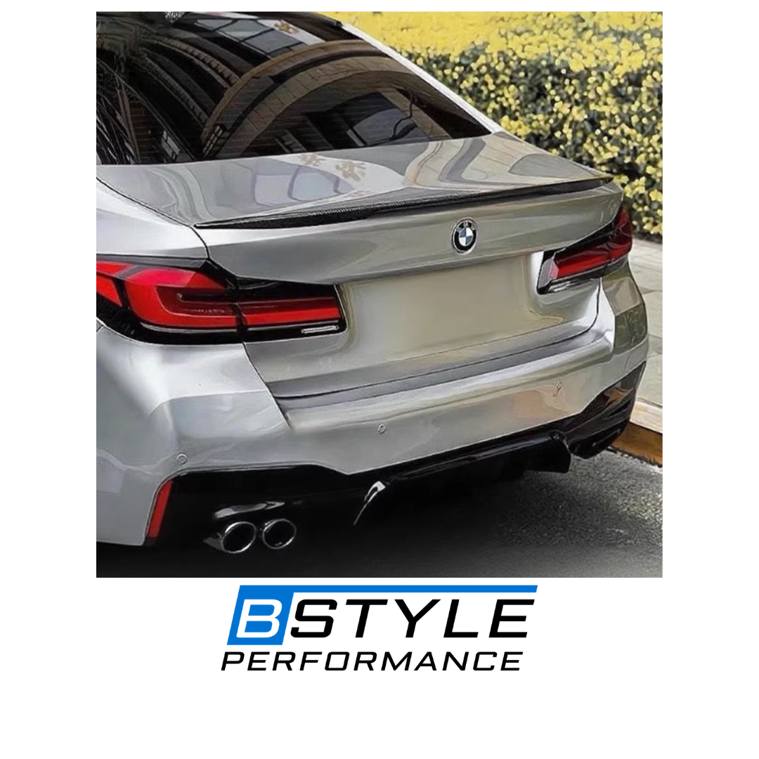 BMW 5 Series G30 F90 MP Style Gloss Black Rear Bumper Spoiler