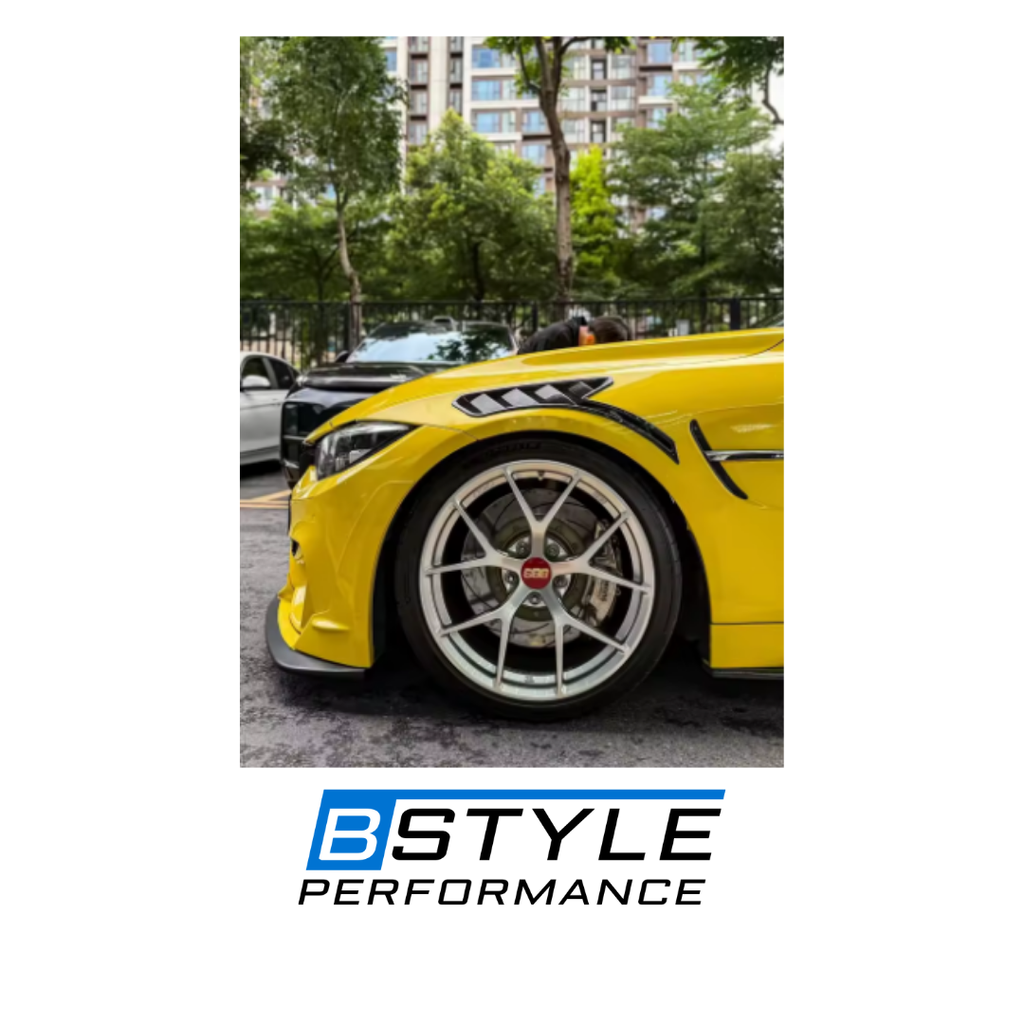 BMW M3 E90 E92 E93 GT4 RS Style Real Carbon Fiber Air Intake & Outlet Trim (Needs to be cut)