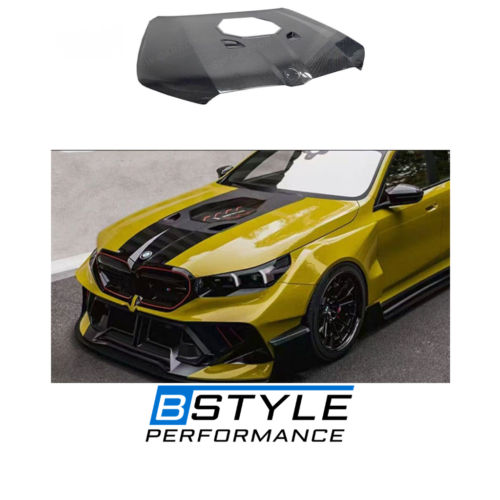 BMW G60 G61 G90 G99 Transparent Style Carbon Fiber Engine Hood