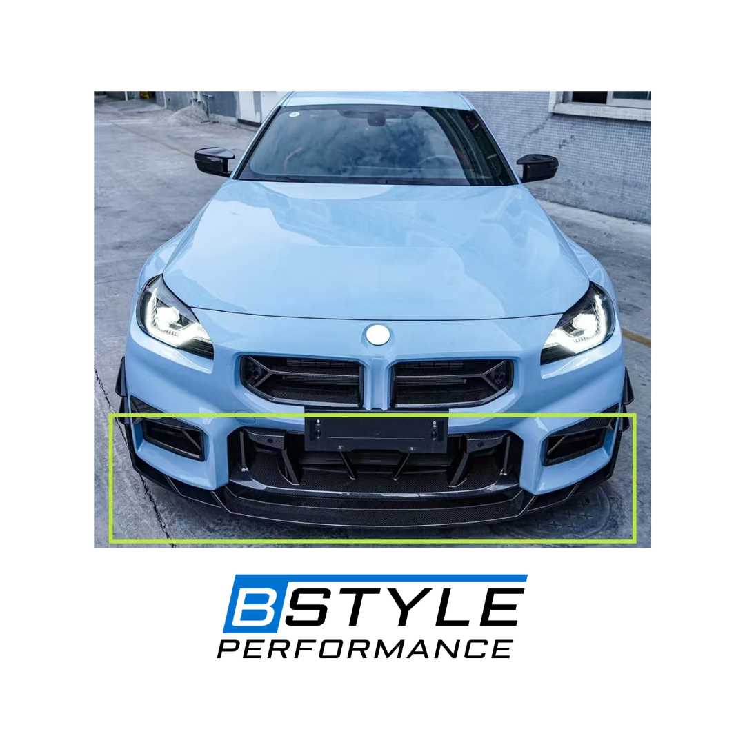 BMW G87 M2 SK Style Three-Piece Dry Carbon Fiber Front Lip
