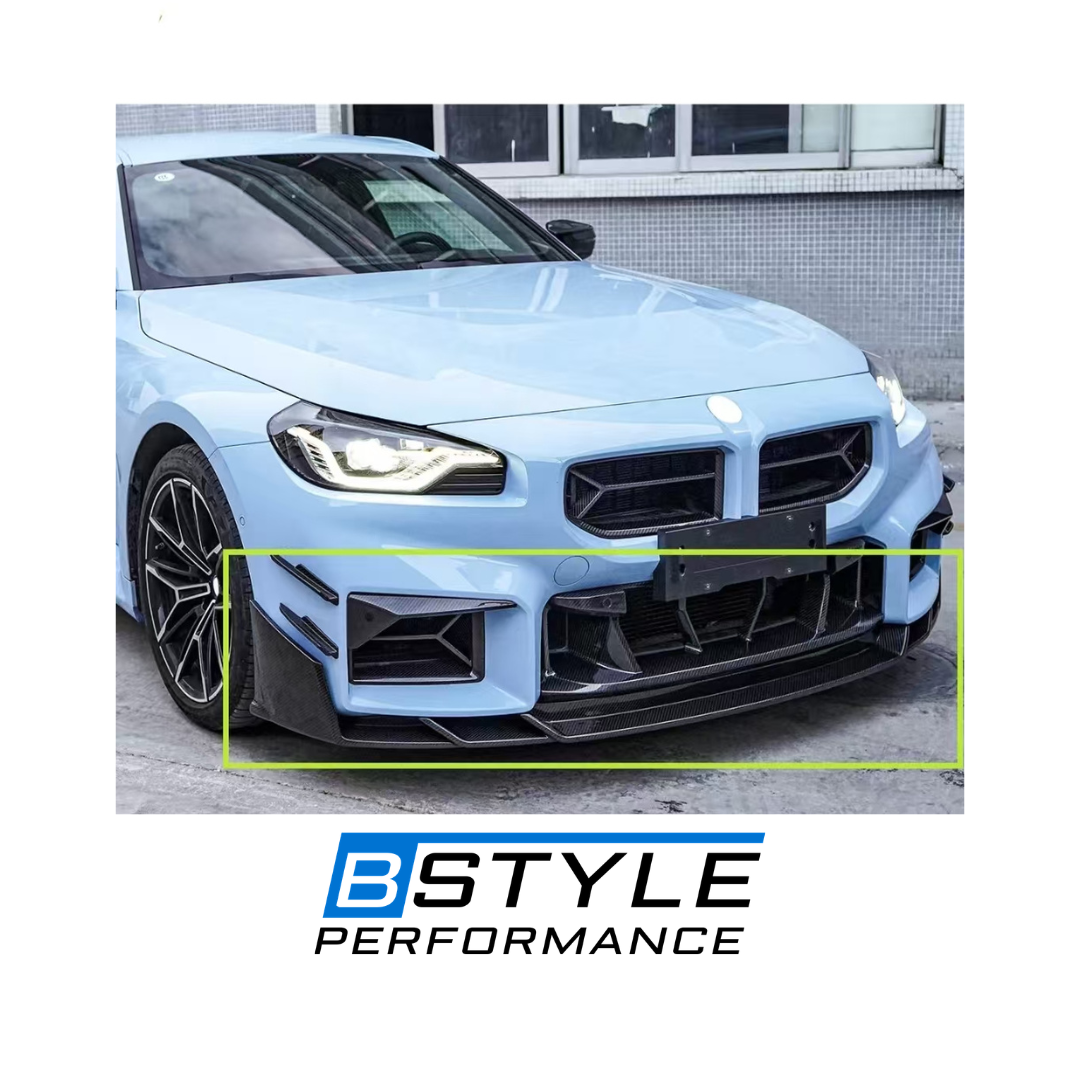 BMW G87 M2 SK Style Three-Piece Dry Carbon Fiber Front Lip