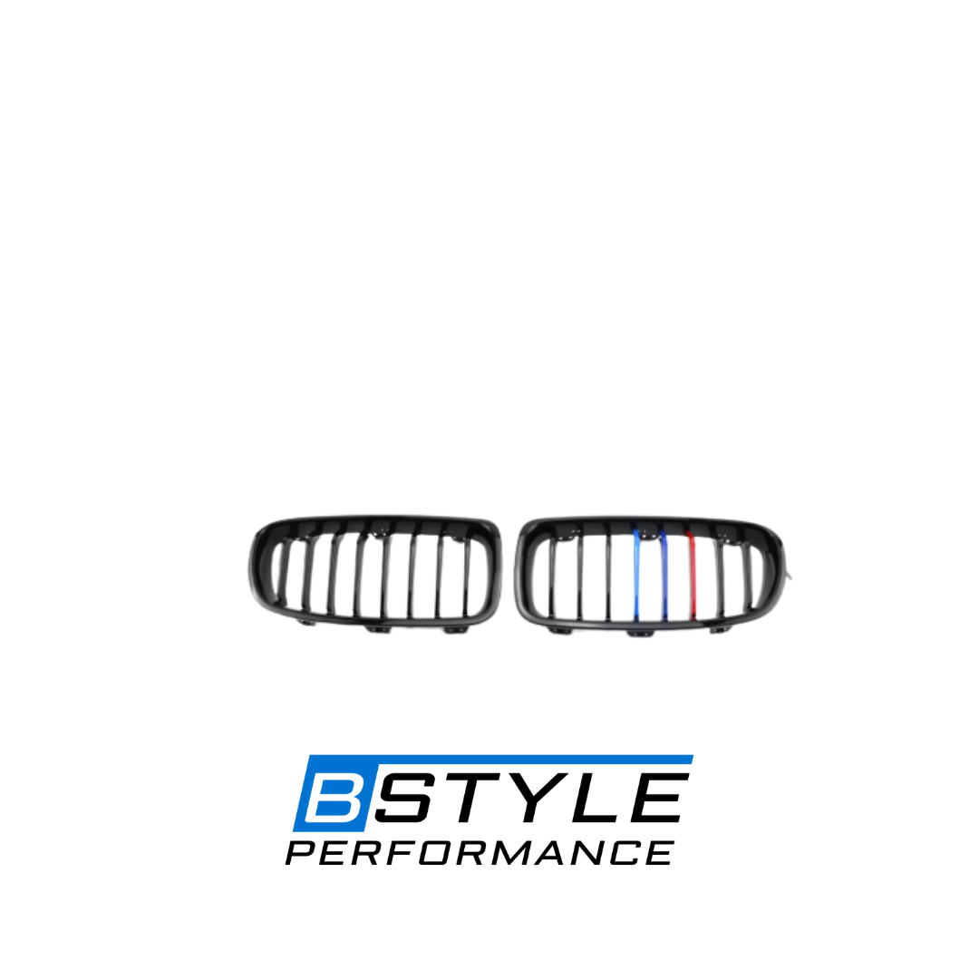 BMW 3 Series F30 F35 Front Bumper Kidney Grille - Gloss Black ABS