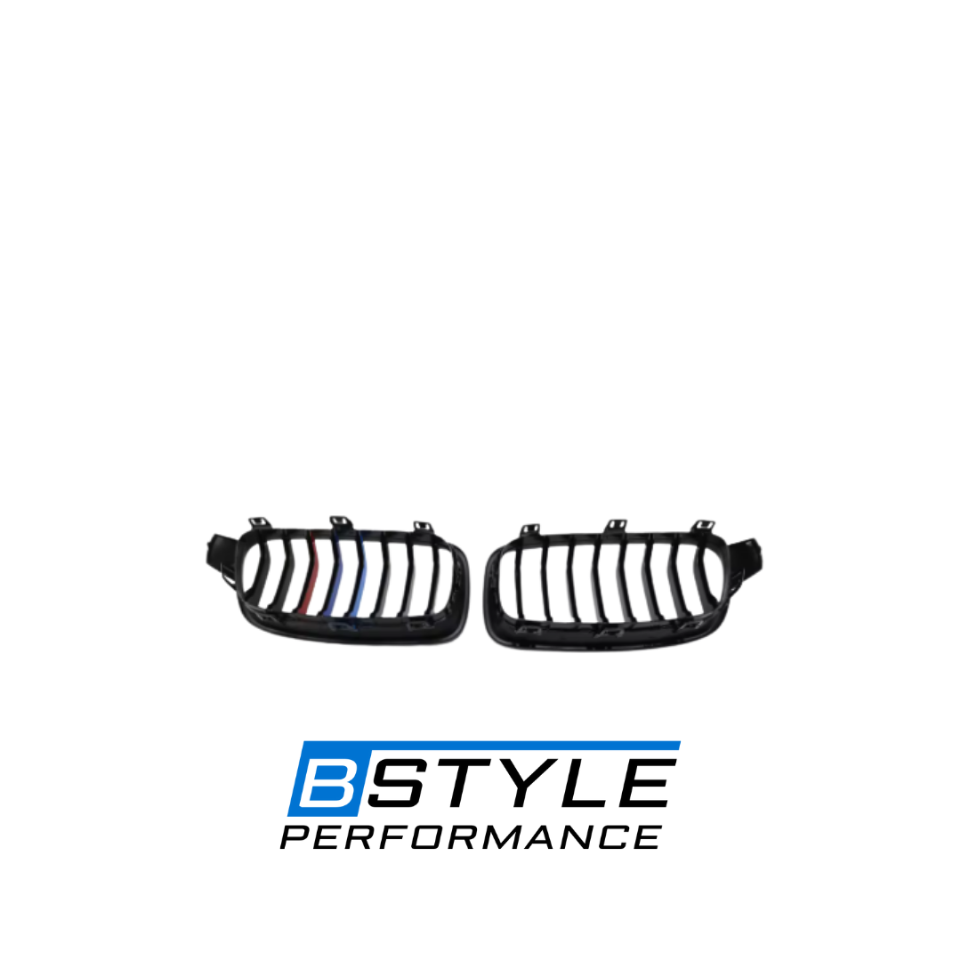 BMW 3 Series F30 F35 Front Bumper Kidney Grille - Gloss Black ABS