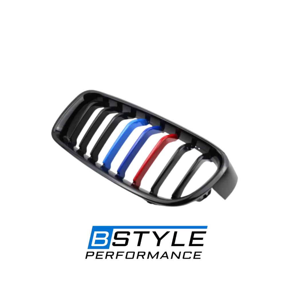 BMW 3 Series F30 F35 Front Bumper Kidney Grille - Gloss Black ABS